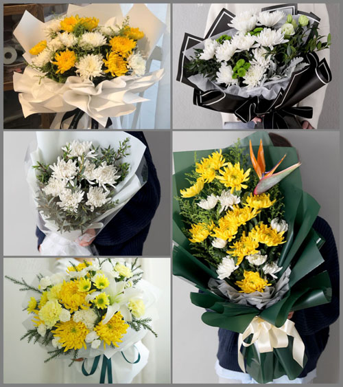 广东潮州市潮安区浮洋镇陇美村白事花束代送